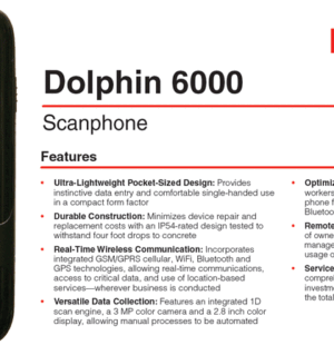 Honeywell Dolphin 6000 Data Collecto